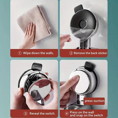 Shower Holder for Shower Head, No Drill Adhesive Bracket Universal