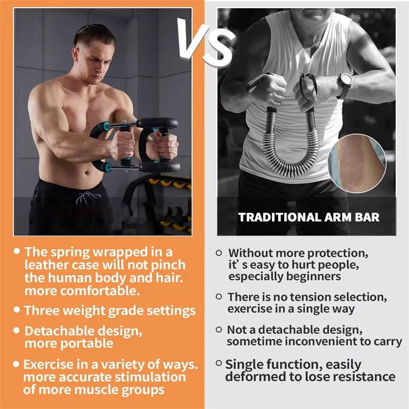 Adjustable Arm & Chest Trainer for Men, 60 90Lbs Resistance Workout Equipment, Portable Shoulder & Muscle Strength Training