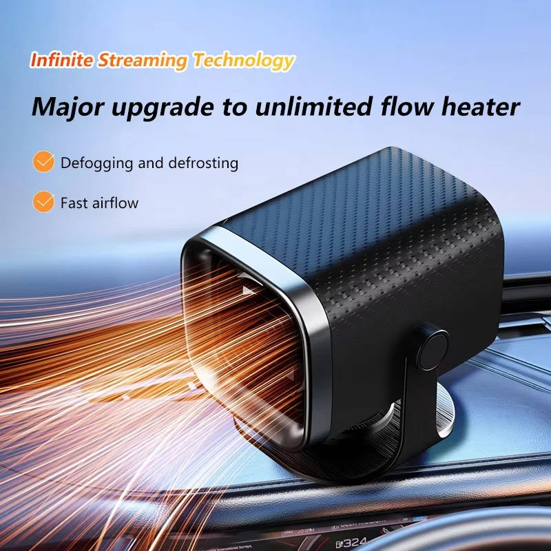 12V/24 Portable Car Heater & Defroster 120W/150W Fast Heating Ceramic Fan for Windshield Defogging