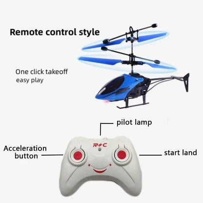 Beginner RC Helicopter with Hand Sensor Flight, Remote Control and Flexible Blades for Ages 6-12