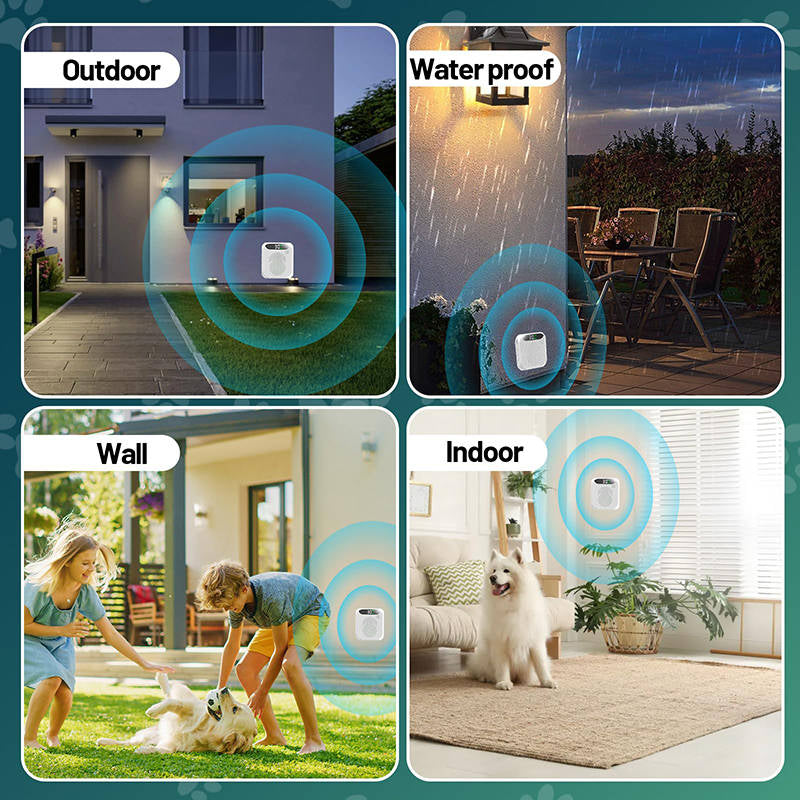 Ultrasonic Dog Bark Deterrent Device, Outdoor & Indoor Anti Bark Trainer for Yard & Apartment
