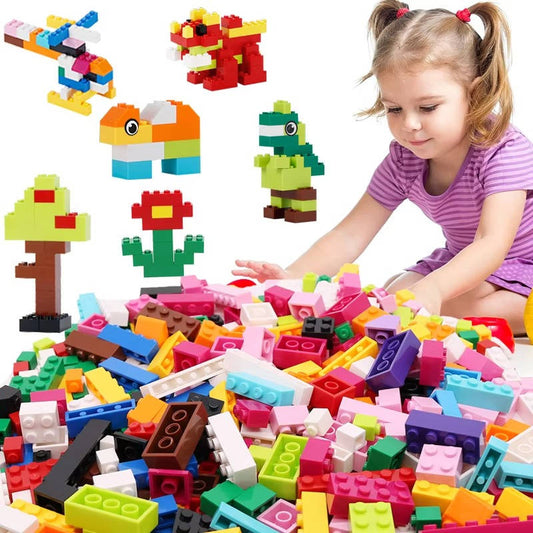 Building Blocks 1000 PCS Bulk Set Classic Bricks STEM Toy for Kids Ages 6+
