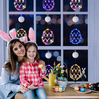 LED Light Up Easter Eggs String Lights, Colorful Decorative Easter Egg Lights for Home Party Decor