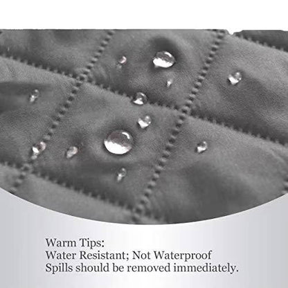 Reversible Sofa Cover for 3 Cushion Couch, Water Resistant Pet Protector with Elastic Straps