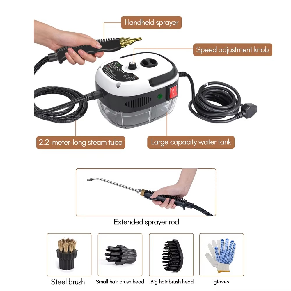 2500W Portable Handheld Steam Cleaner
