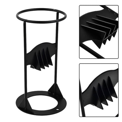 Cast Iron Firewood Splitter with Fixed Wedge and Reinforced Base