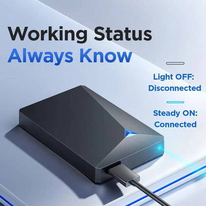 Portable External Hard Drive 2.5 Inch USB 3.0 High Speed HDD Storage for PC Mac Laptop 1TB 4TB