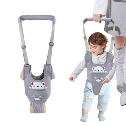 Baby Walking Harness, Adjustable Toddler Walker Assistant Belt with Detachable Crotch for 9 to 24 Months