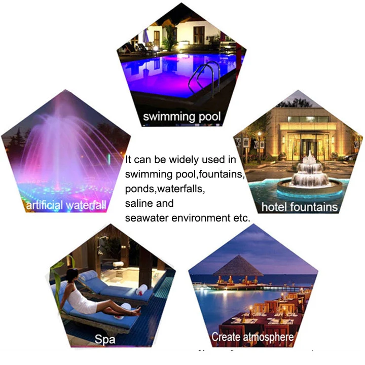 15W LED Stainless Steel Wall-Mounted Pool Light