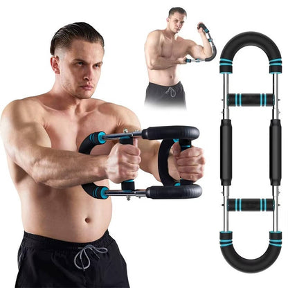 Adjustable Arm & Chest Trainer for Men, 60 90Lbs Resistance Workout Equipment, Portable Shoulder & Muscle Strength Training