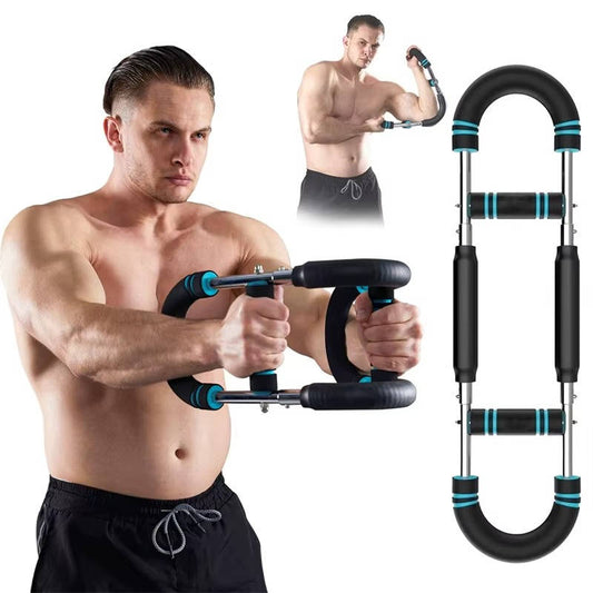 Adjustable Arm & Chest Trainer for Men, 60 90Lbs Resistance Workout Equipment, Portable Shoulder & Muscle Strength Training