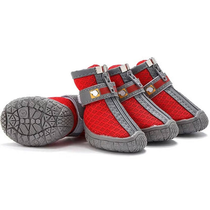 Non Slip Dog Shoes, Dog Paw Protection, Waterproof, Breathable, Outdoor, 4 Pack