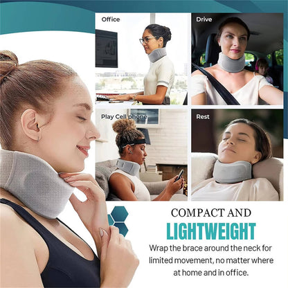 Neck Brace for Sleeping with Replacement Cover, Soft Foam