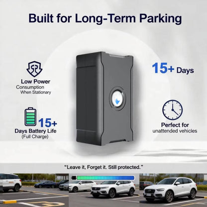 Hidden Wireless GPS Tracker, Global Real Time Car Locator with IoT SIM, Vibration Alarm & Geo Fence, Long Life Anti Theft Device