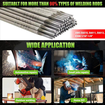Mini Portable Stick Welder, 110/220V MMA Arc Welding Machine with LED Digital Display & Smart Voltage Conversion