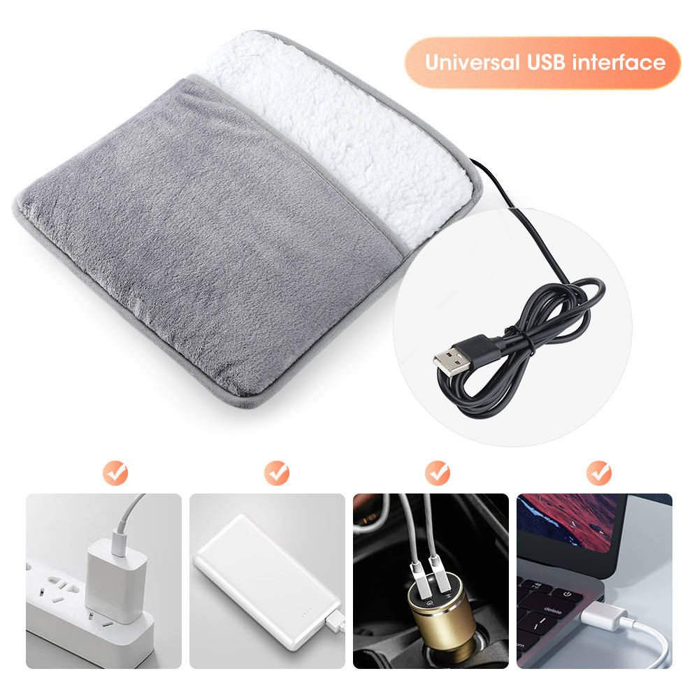 Electric Heated Foot Warmer, Soft Foot Heating Pad for Cozy Warmth at Home