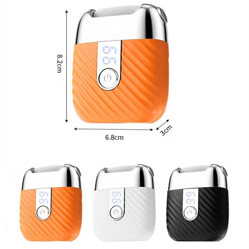 Professional Electric Foot Scrubber & Callus Remover, USB Rechargeable Foot File with 3 Grinding Heads, LED Light & Dual Speed