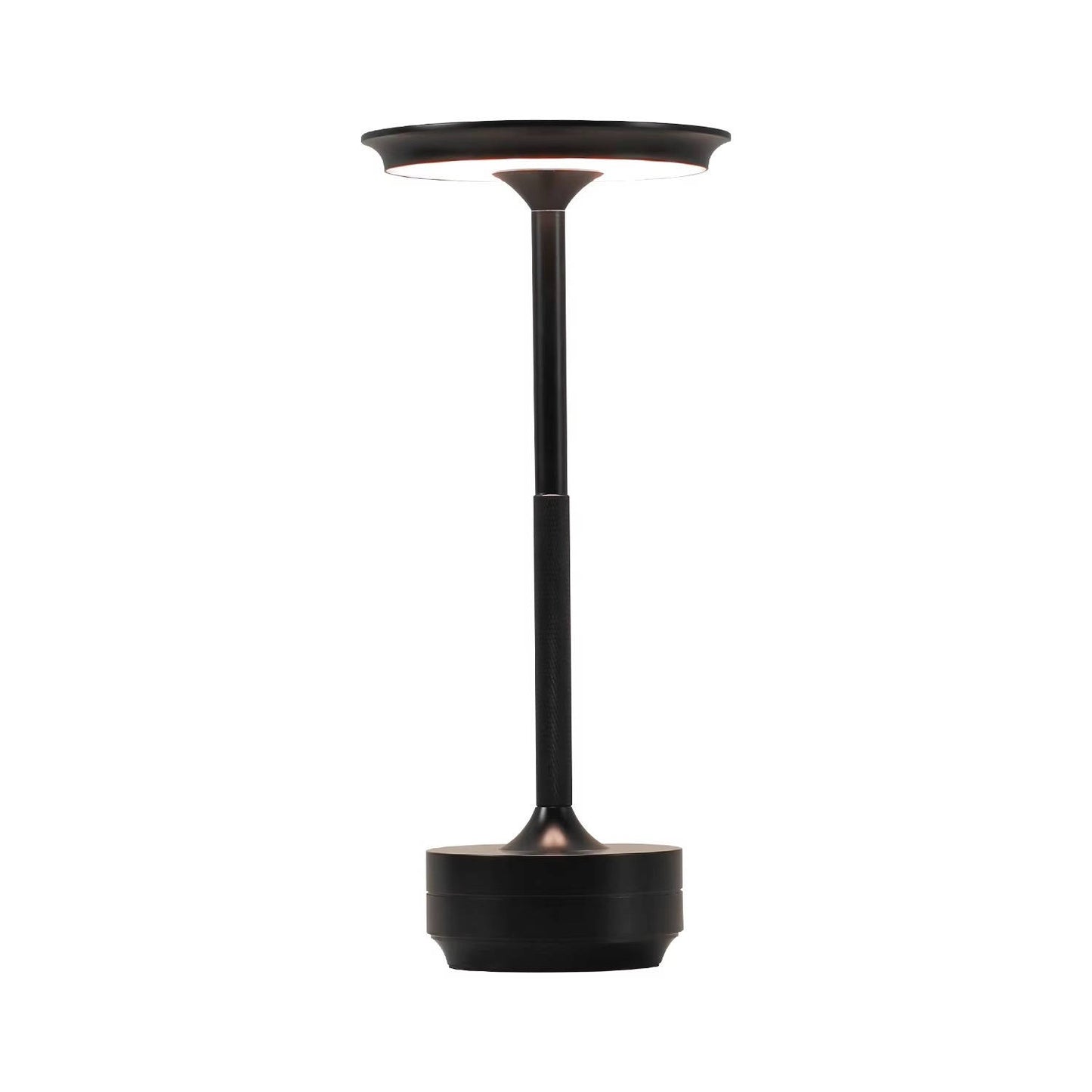 Modern Cordless Touch LED Table Lamp, Wireless Electroplated Metal Bedside Night Light for Bedroom & Living Room