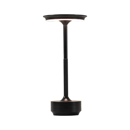 Modern Cordless Touch LED Table Lamp, Wireless Electroplated Metal Bedside Night Light for Bedroom & Living Room