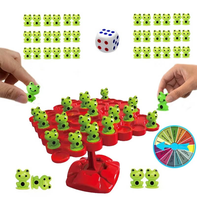 Balance Frog Counting Game with Number Cube and Penalty Card
