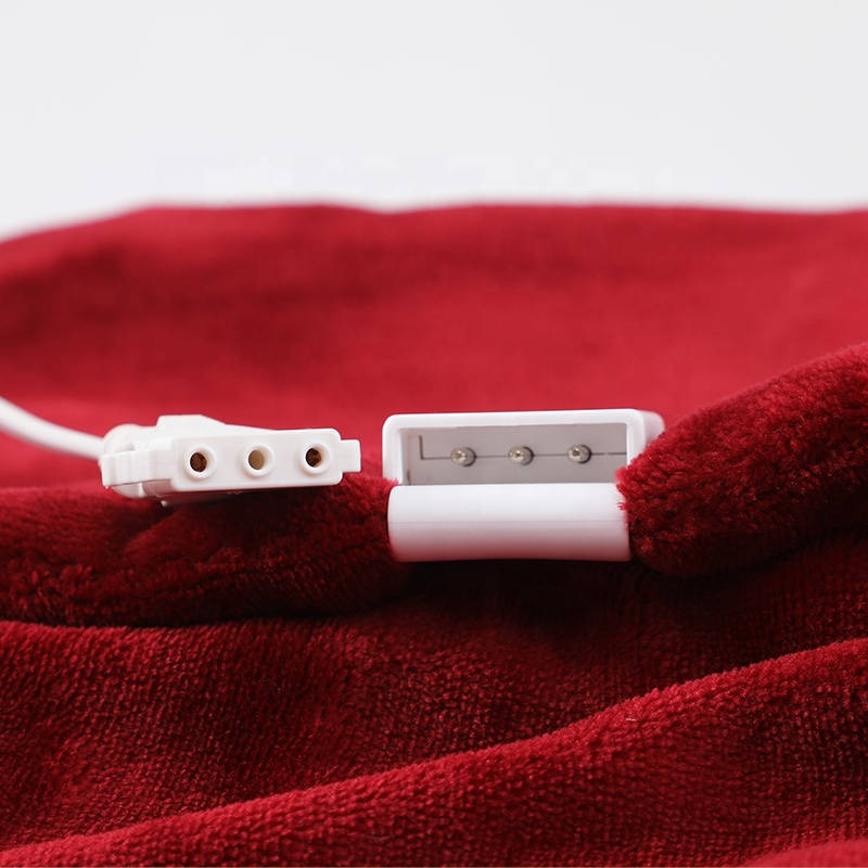 Heated Blanket Electric Throw, 5 Heat Levels, 10 Hour Auto Off, Soft Flannel, Machine Washable