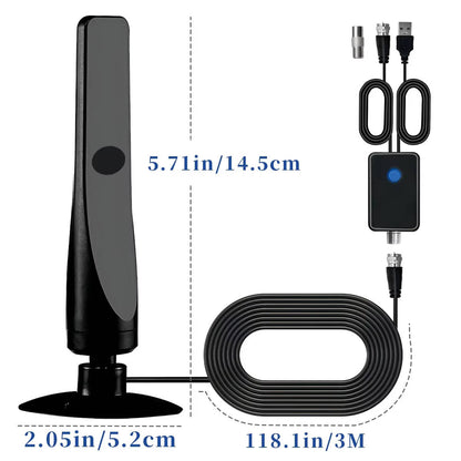 Indoor Digital TV Antenna with Signal Amplifier for Local Channels