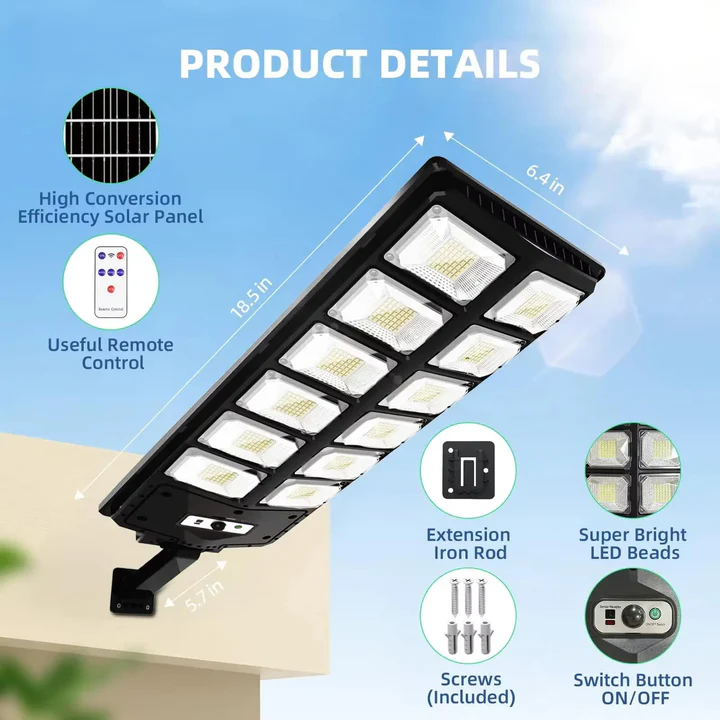 Outdoor Solar-Powered Street Light
