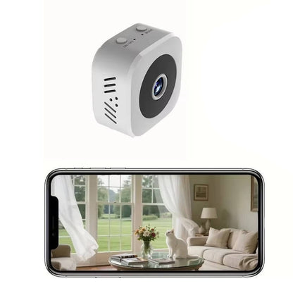Wireless Mini 4K Wi-Fi Indoor Security Camera With Night Vision Motion Detection, Two Way Audio