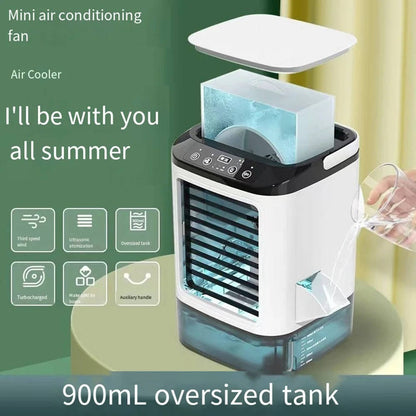 Portable AC Air Conditioner, Evaporative Cooler with Rapid Cooling and 3 Speed