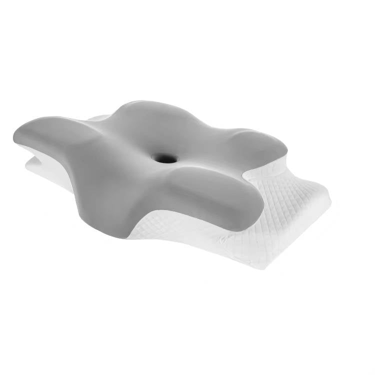 Cervical Memory Foam Neck Pillow, Ergonomic Cooling Support for Side & Back Sleepers with Adjustable Ice Silk Case