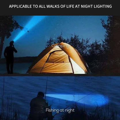 Rechargeable Headlamp, 5 LED Headlight with Portable Working Light for Fishing, Camping & Travel