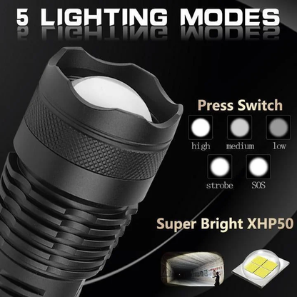 90,000 Lumens Powerful Flashlight