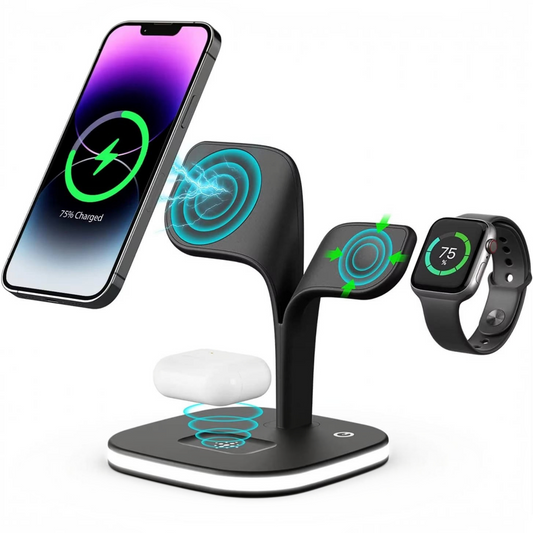 Wireless Multiple Device Charging Station for Apple Watch, iPhone and AirPod, MagSafe
