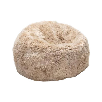 Ultra Soft Fluffy Faux Fur Bean Bag Cover, Luxurious Unfilled Pouf and Footrest for Kids and Adults, Cozy Corner Seating