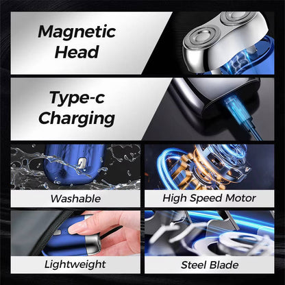 Mini Magnetic Men's Electric Shaver