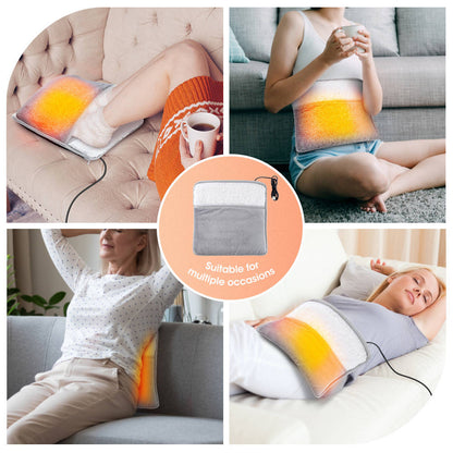 Electric Heated Foot Warmer, Soft Foot Heating Pad for Cozy Warmth at Home