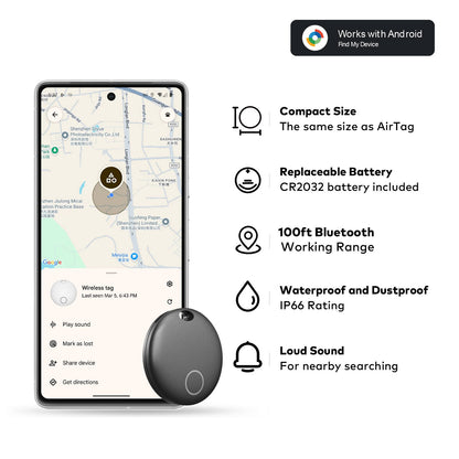 Seniors GPS Tracker, Waterproof GPS Tracking Device with Live Location Updates for Elderly Safety