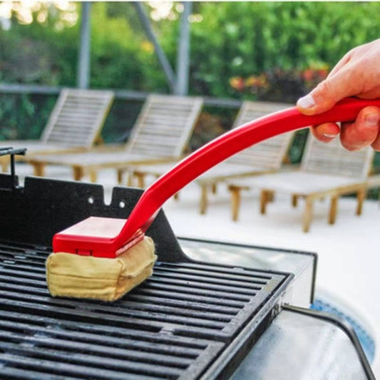 BBQ Grill Cleaner Brush, Steam Scrub Pad, Long Handle BBQ Cleaner