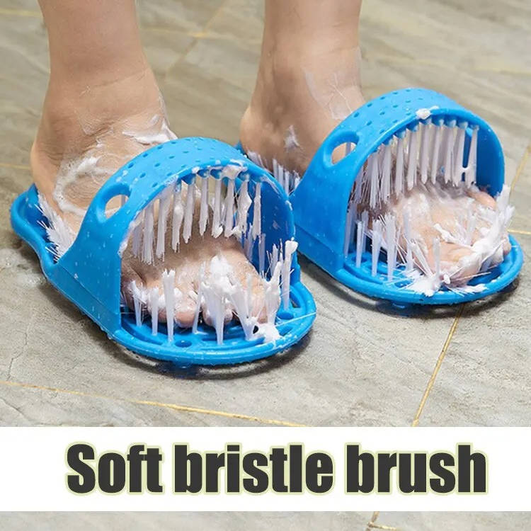 Glide Scrubber Massager Slipper, Shower Foot Brush & Dead Skin Remover