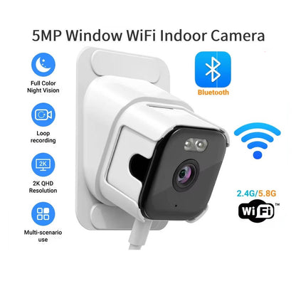 HD Wifi Window Camera With With Night Vision, Human Motion Detection