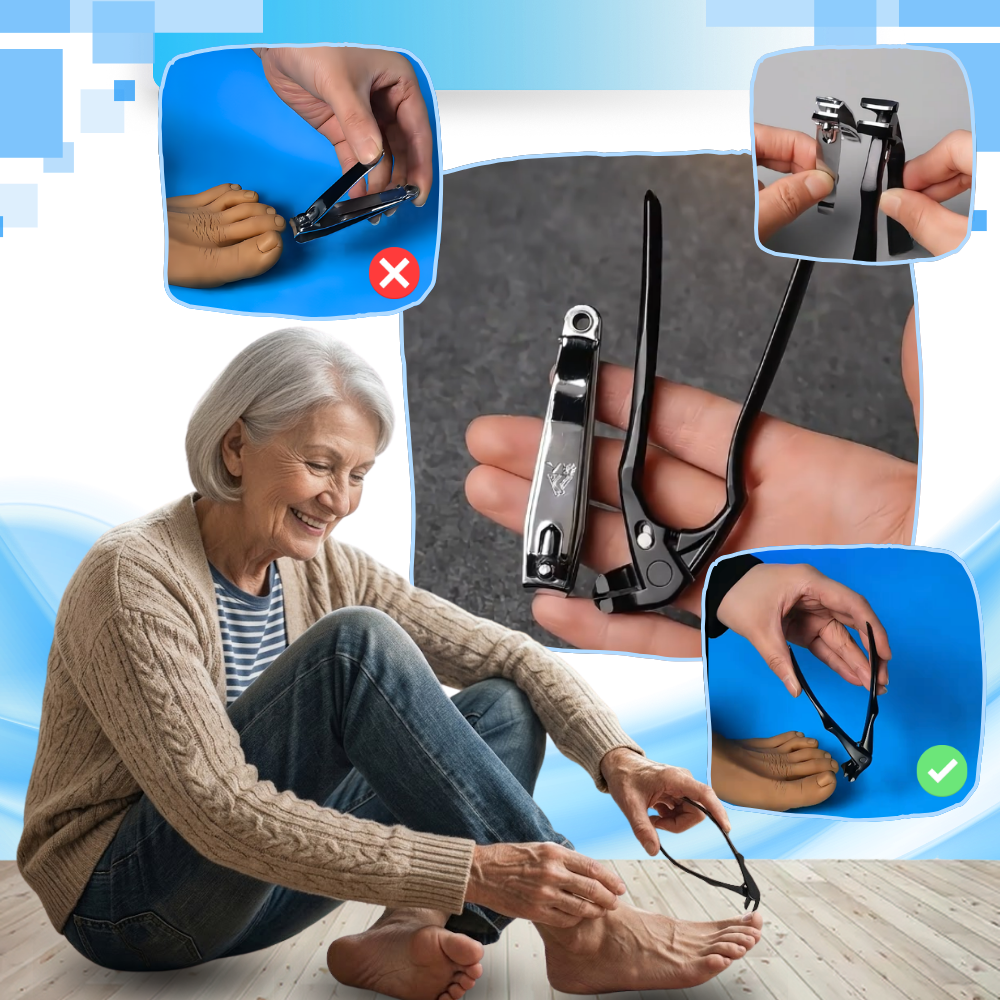 Easy Reach Long Handle Nail Catcher Clipper - Ozerty