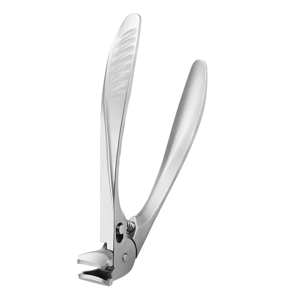 Easy Reach Long Handle Nail Catcher Clipper -Silver - Ozerty