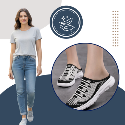 Easy Slip-On Comfort Flat Mules - Ozerty