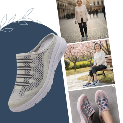 Easy Slip-On Comfort Flat Mules - Ozerty