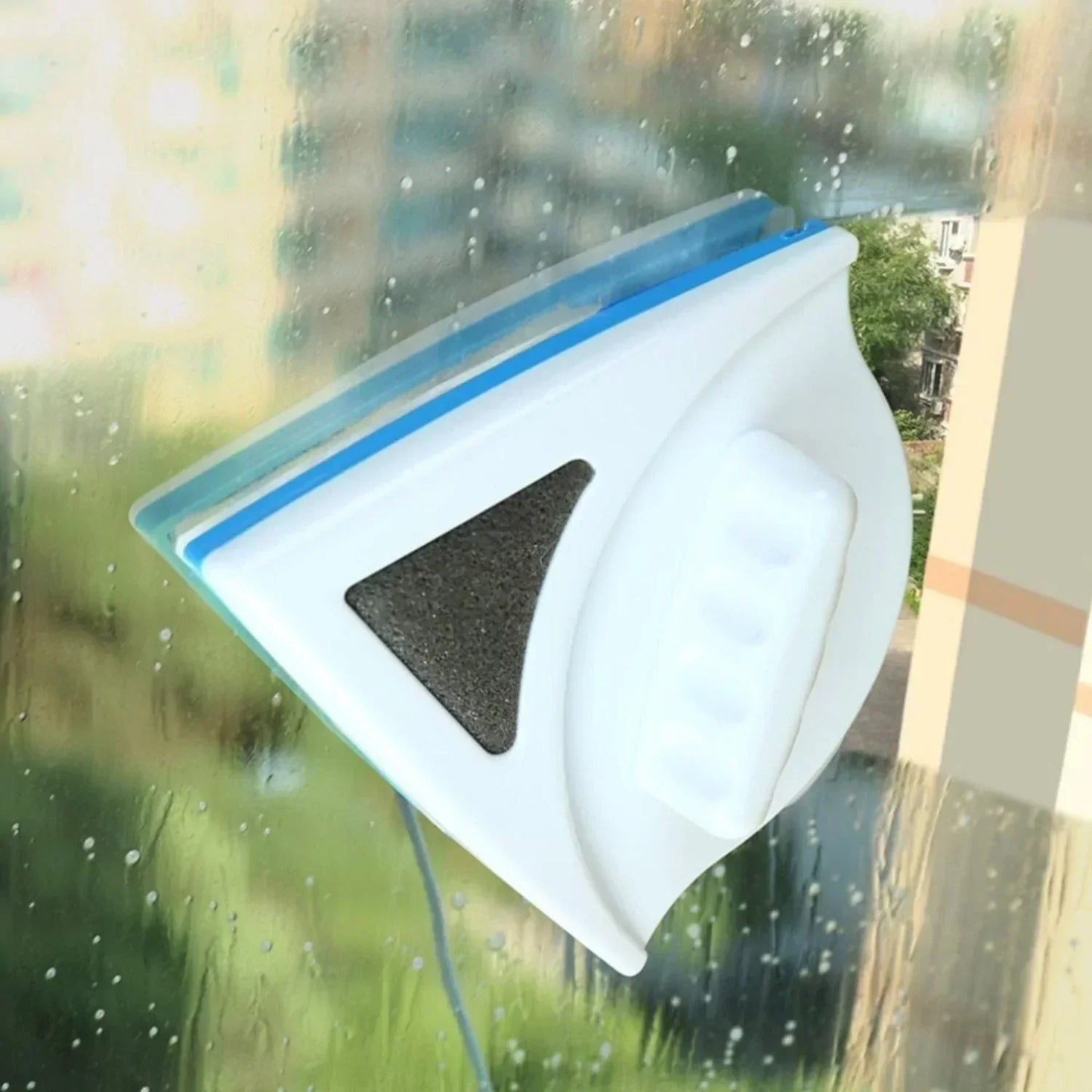 Magnetic Window Cleaner with Dual-Sided Cleaning Pads