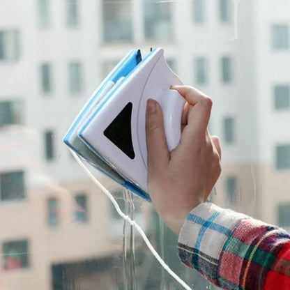 Magnetic Window Cleaner with Dual-Sided Cleaning Pads