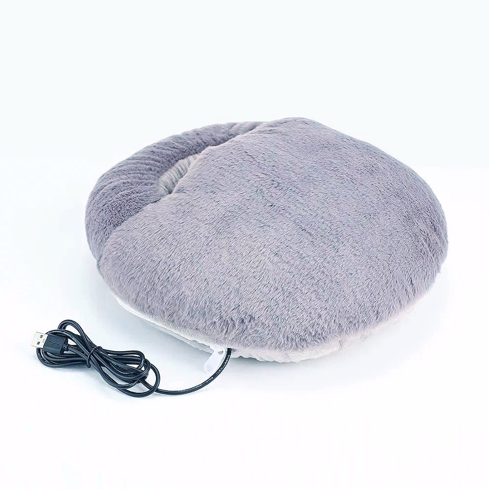 Electric Foot Warmer with Removable Heating Pad and Ankle Coverage for Cold Weather