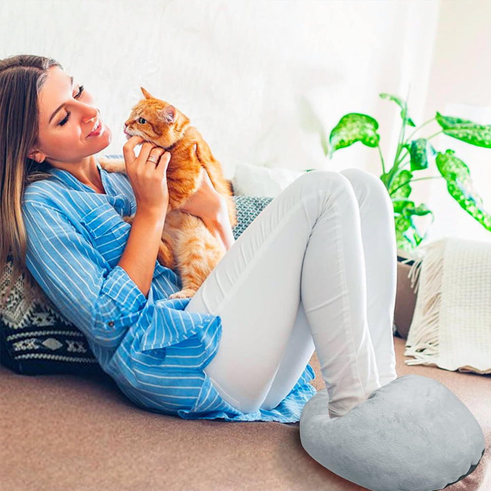 Electric Foot Warmer with Removable Heating Pad and Ankle Coverage for Cold Weather