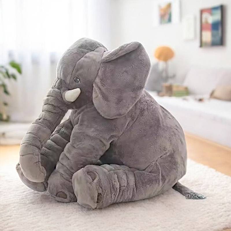 Huggable Baby Elephant Plush Pillow