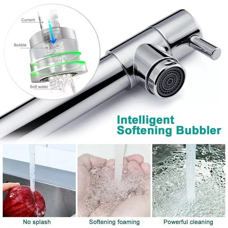 Pull-Out Kitchen Faucet with 360° Rotating Spout and Dual Mode Sprayer